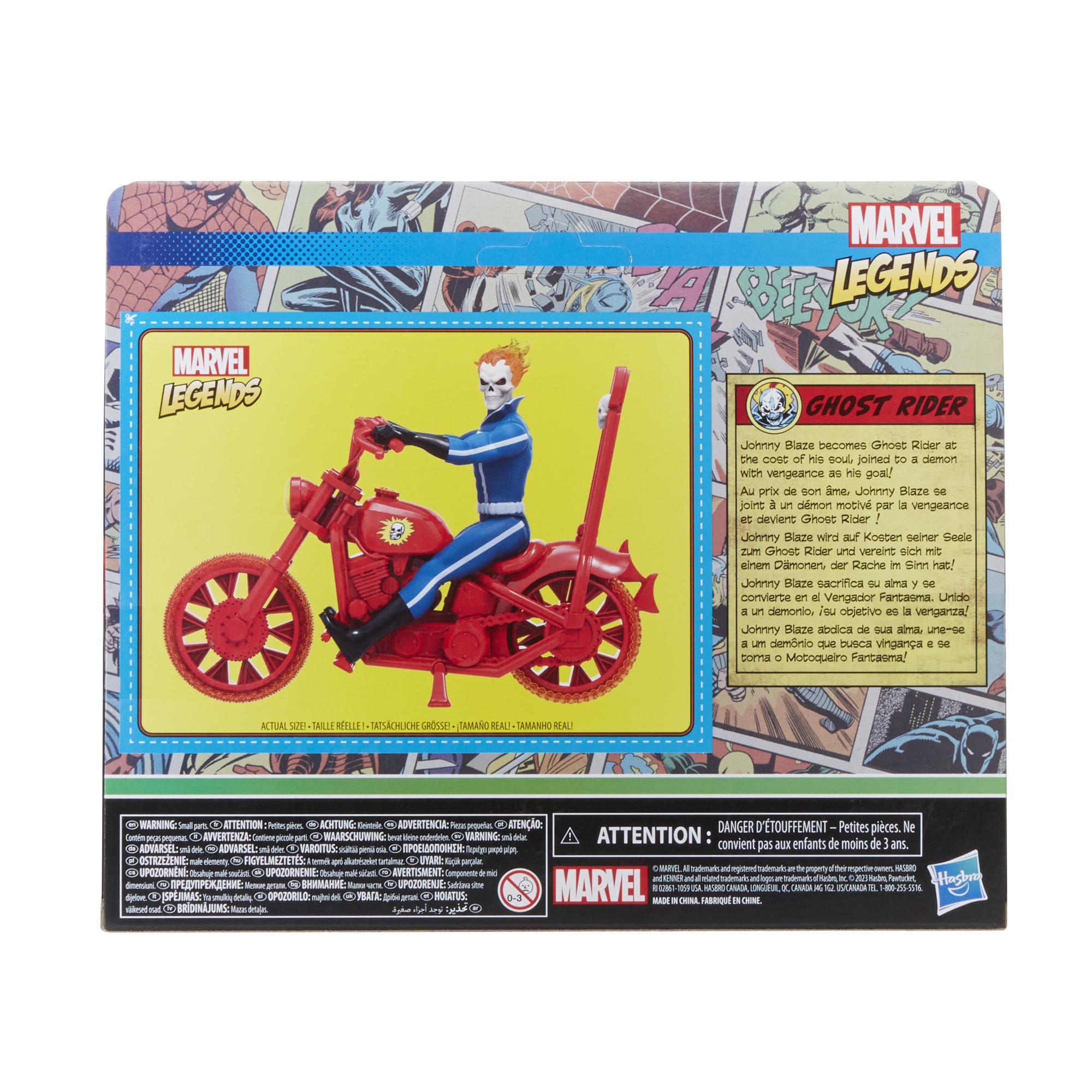 Marvel Universe Retro 3.75 Inch Vehicle - Ghost Rider with Bike