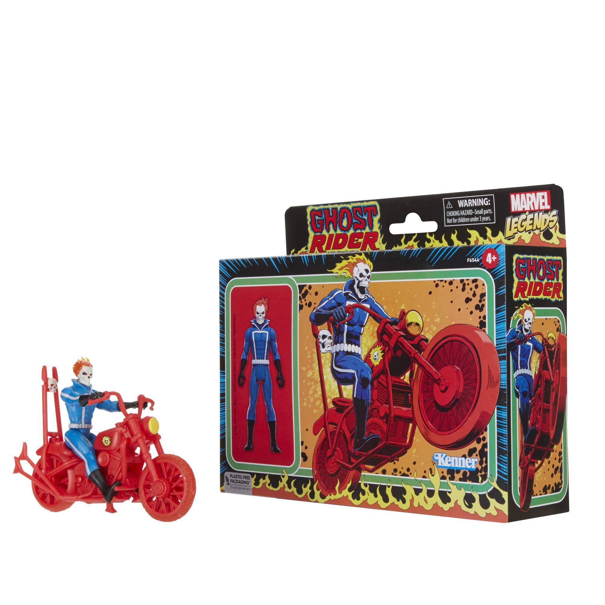 Marvel Universe Retro 3.75 Inch Vehicle - Ghost Rider with Bike