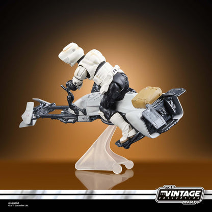 Star Wars The Vintage Collection 3.75 Inch Scale Vehicle - Speeder Bike & Scout Trooper w/ Grogu