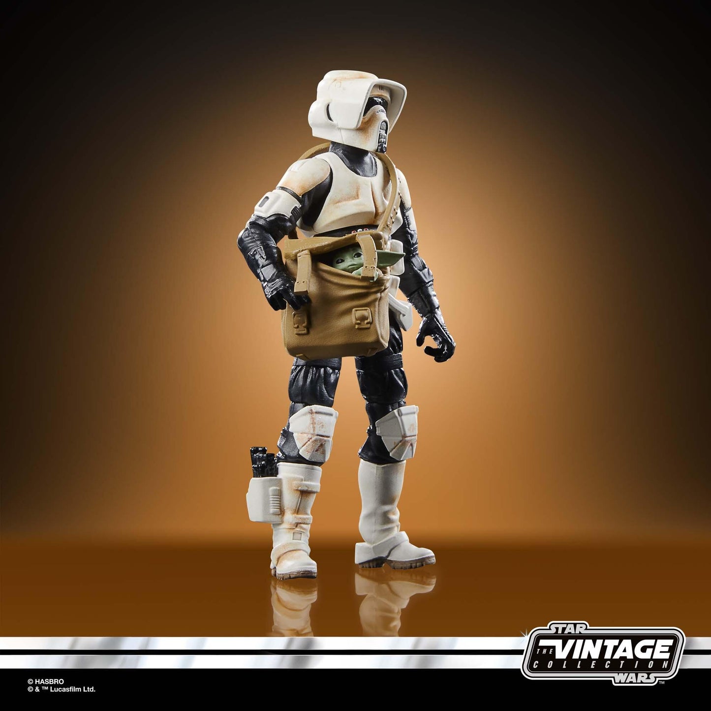 Star Wars The Vintage Collection 3.75 Inch Scale Vehicle - Speeder Bike & Scout Trooper w/ Grogu