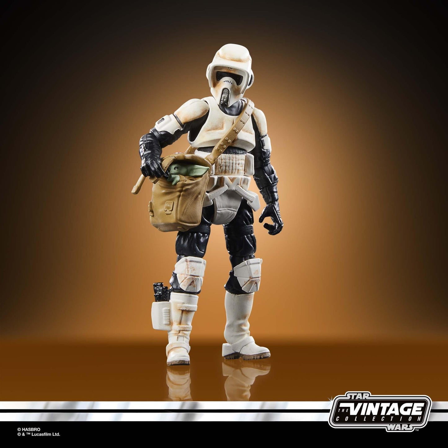 Star Wars The Vintage Collection 3.75 Inch Scale Vehicle - Speeder Bike & Scout Trooper w/ Grogu