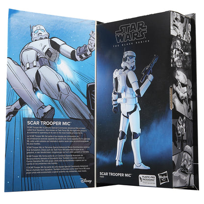 Star Wars Black Series 6 Inch Action Figure Comic Series - Scar Trooper Mic
