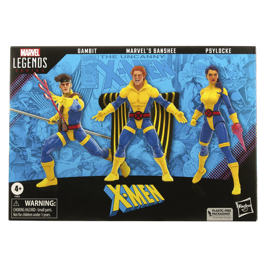 Marvel Legends X-Men 60th Anniversary Action Figure - Marvel's Banshee, Gambit & Psylocke Multipack
