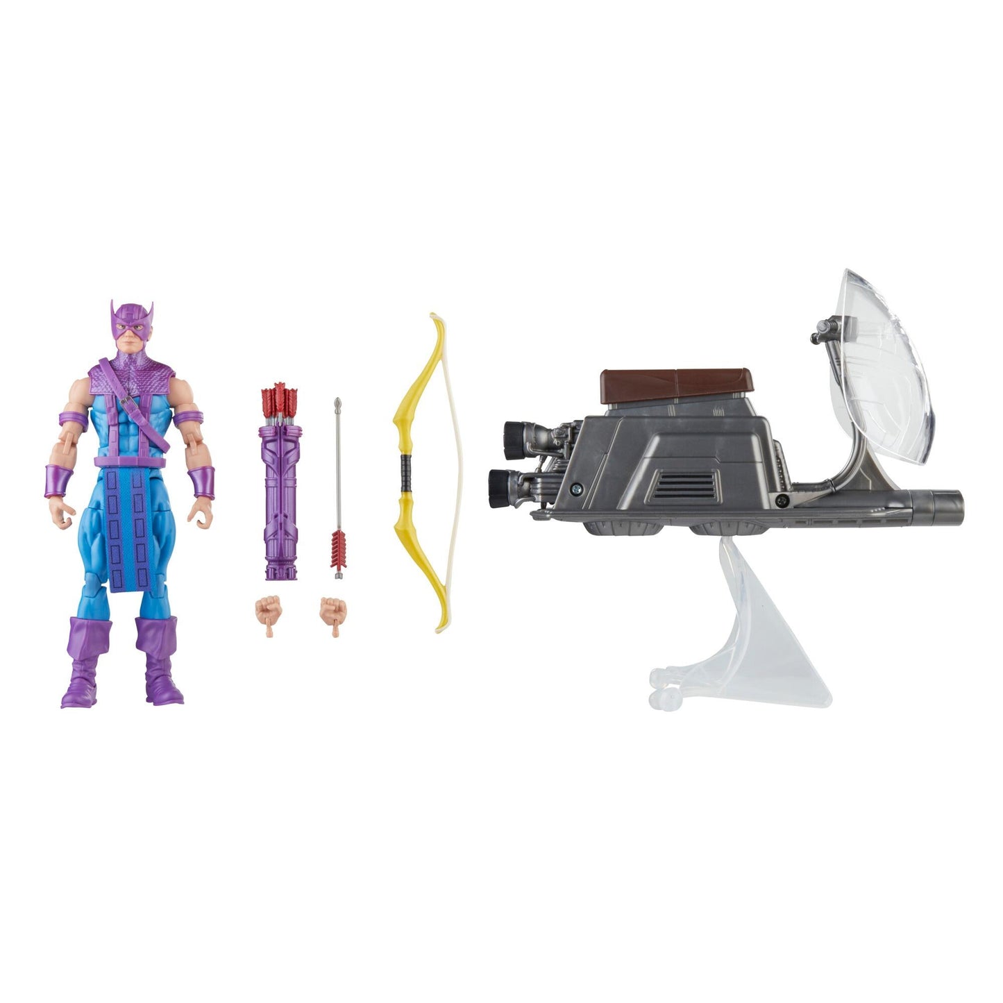 Marvel Legends 6 Inch Action Figure Vehicle - Hawkeye with Sky-Cycle