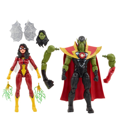 Marvel Legends Series 6-Inch-Scale Action Figure 2-Pack - Skrull Queen & Super-Skrull