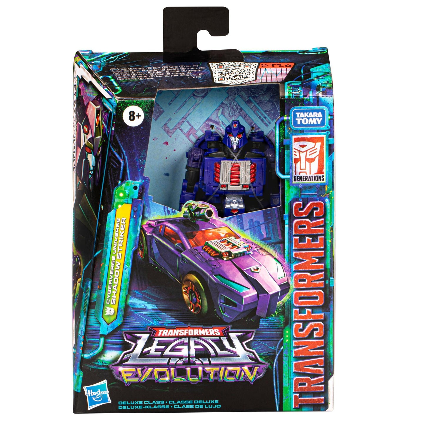 Transformers Generations Legacy Evolution Deluxe Action Figure - Cyberverse Universe Shadow Striker