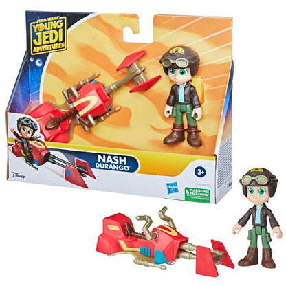 Star Wars The Young Jedi Adventures Action Figures - Nash Durango With Speeder Bike