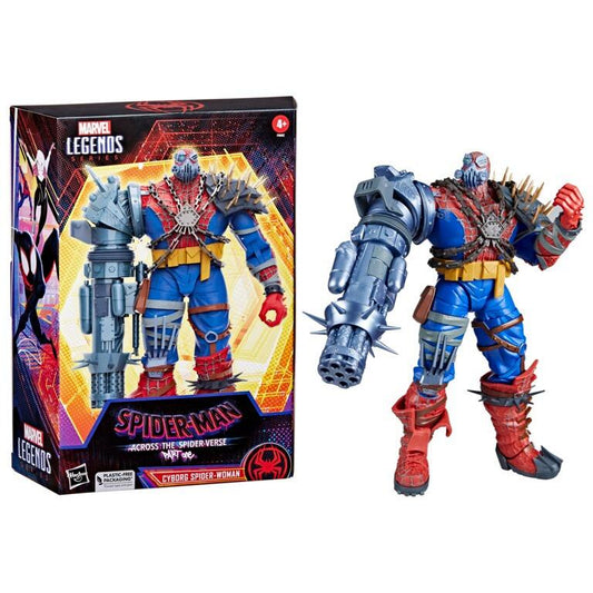 Marvel Legends 6 Inch Spider-Man Across The Spider-Verse Deluxe Action Figure - Cyborg Spider-Woman