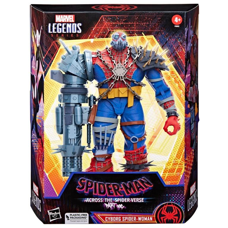 Marvel Legends 6 Inch Spider-Man Across The Spider-Verse Deluxe Action Figure - Cyborg Spider-Woman