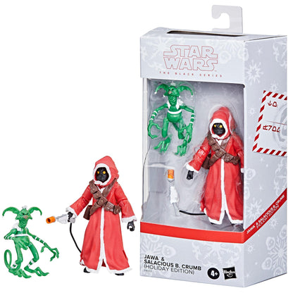 Star Wars Black Series 6 Inch Holiday Action Figure - Jawa & Salacious B. Crumb