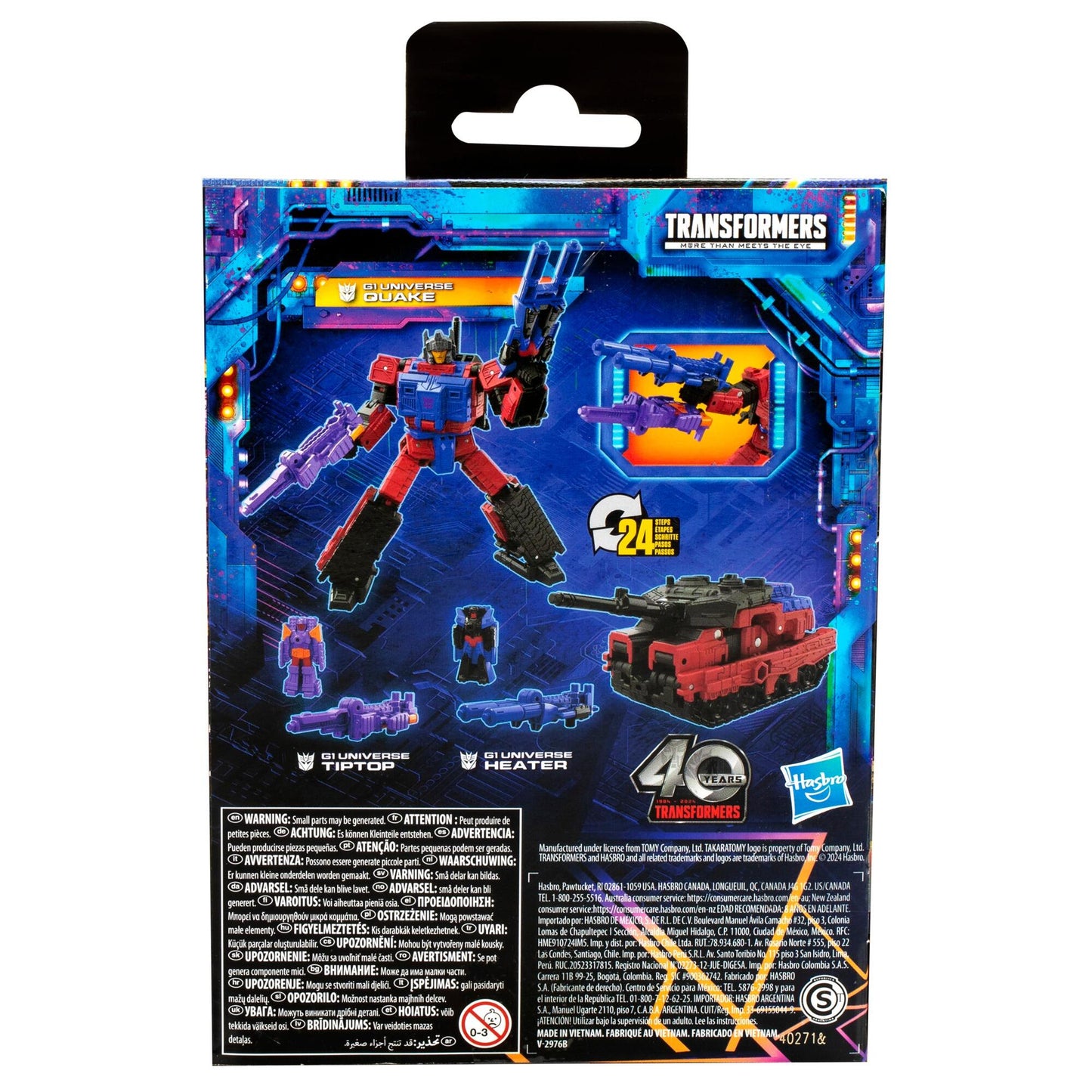 Transformers Legacy United Deluxe Class Action Figure - G1 Quake, Heater & Tiptop