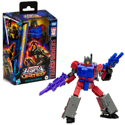 Transformers Legacy United Deluxe Class Action Figure - G1 Quake, Heater & Tiptop