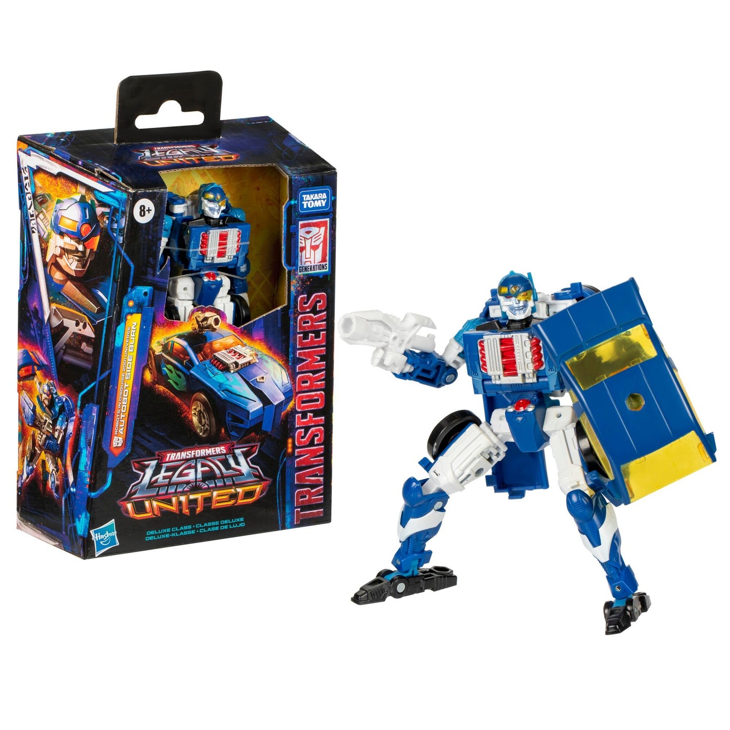 Transformers Generations Legacy United Deluxe Class Action Figure - Autobot Side Burn