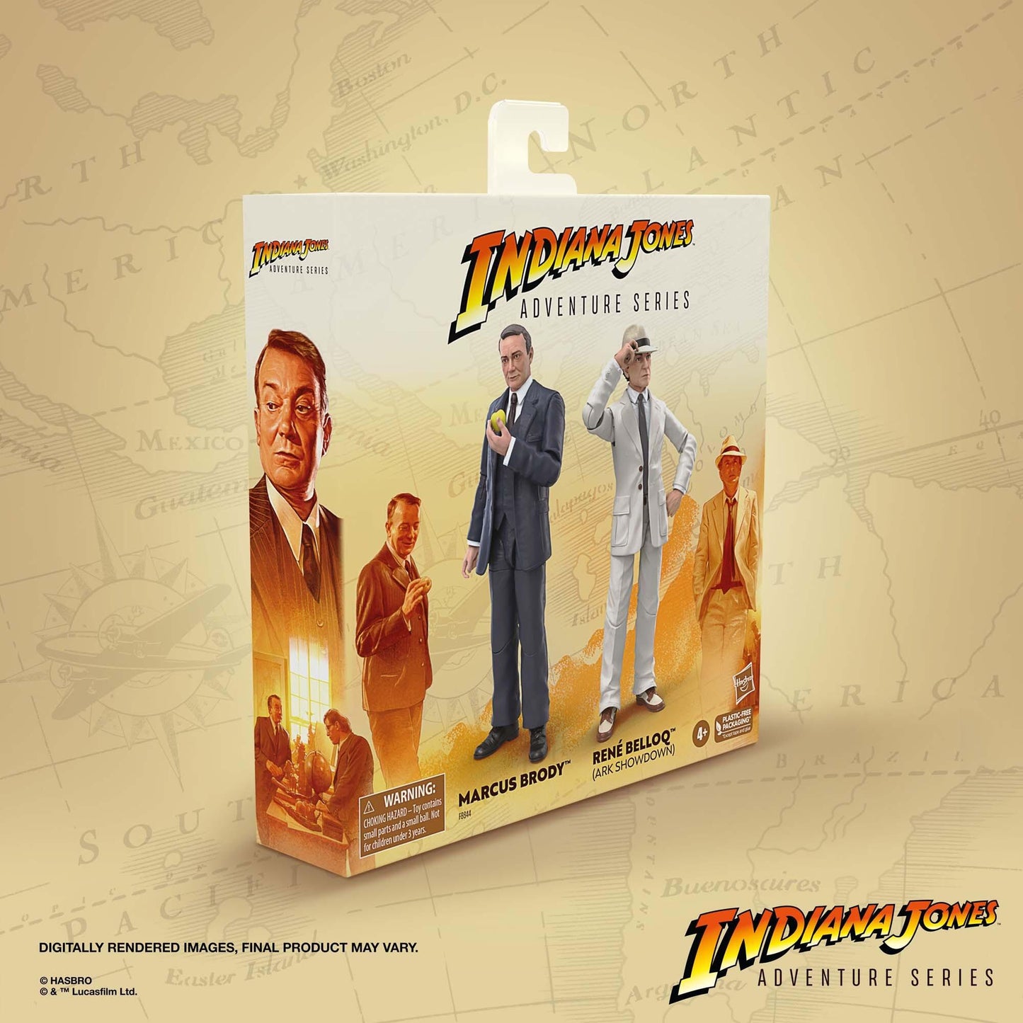 Indiana Jones 6 Inch Exclusive Action Figure 2-Pack - Marcus Brody & Rene Belloq (Ark Showdown)