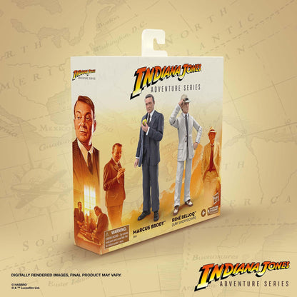 Indiana Jones 6 Inch Exclusive Action Figure 2-Pack - Marcus Brody & Rene Belloq (Ark Showdown)