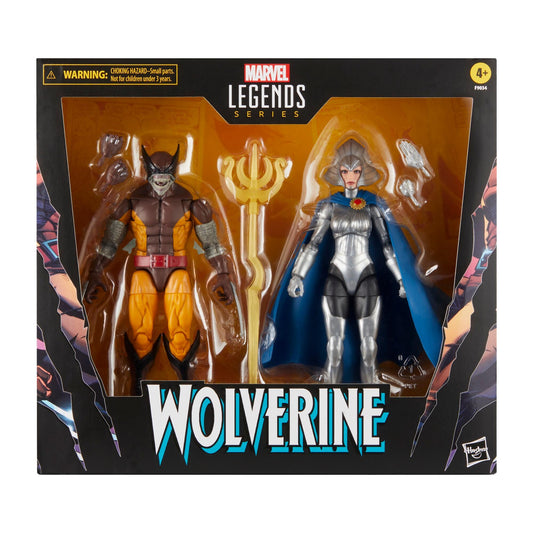 Marvel Legends Wolverine 50th Anniversary Action Figure Twin Pack - Wolverine & Lilandra Neramani