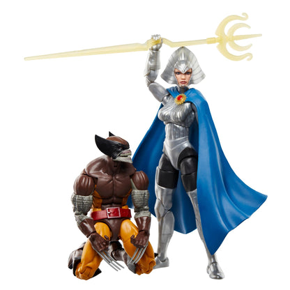Marvel Legends Wolverine 50th Anniversary Action Figure Twin Pack - Wolverine & Lilandra Neramani