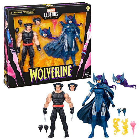 Marvel Legends Wolverine 50th Anniversary Action Figure Twin Pack - Wolverine & Psylocke