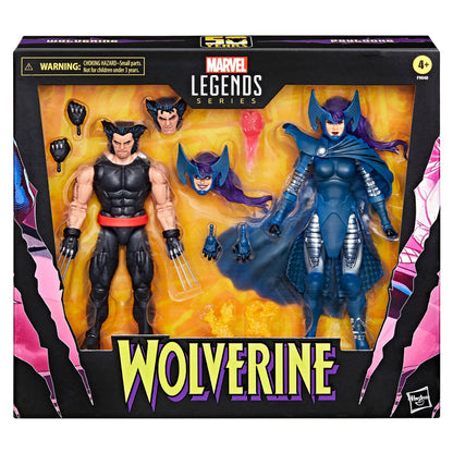 Marvel Legends Wolverine 50th Anniversary Action Figure Twin Pack - Wolverine & Psylocke