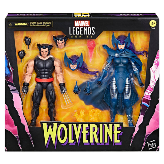 Marvel Legends Wolverine 50th Anniversary Action Figure Twin Pack - Wolverine & Psylocke