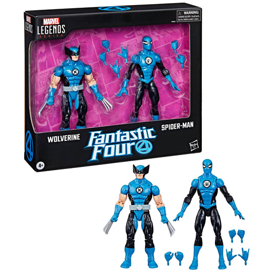 Marvel Legends Fantastic 4 Action Figure Twin Pack - Wolverine & Spider-Man