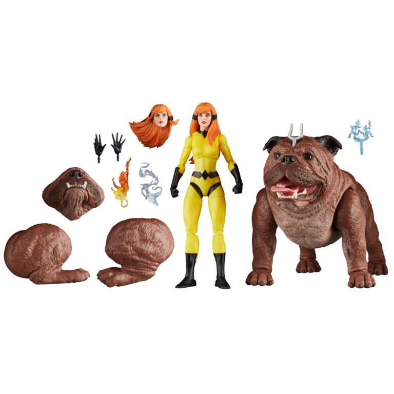 Marvel Legends Inhumans 6 Inch Exclusive Action Figures 2 Pack - Crystal & Lockjaw
