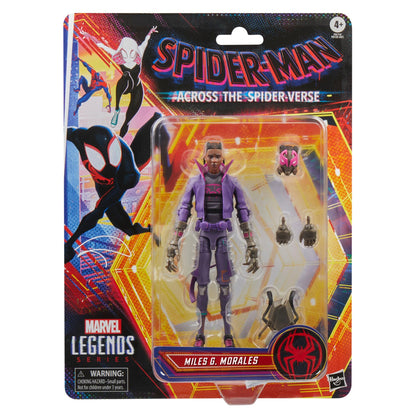 Marvel Legends Spider-Man Across The Spider-Verse Retro 6 Inch Action Figure Wave 2 - Miles G. Morales