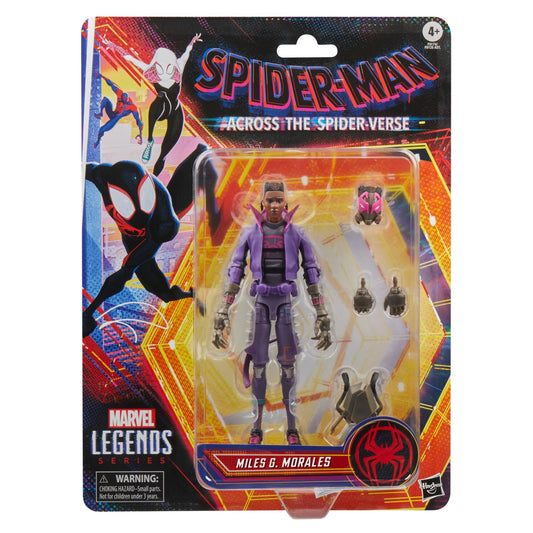 Marvel Legends Spider-Man Across The Spider-Verse Retro 6 Inch Action Figure Wave 2 - Miles G. Morales