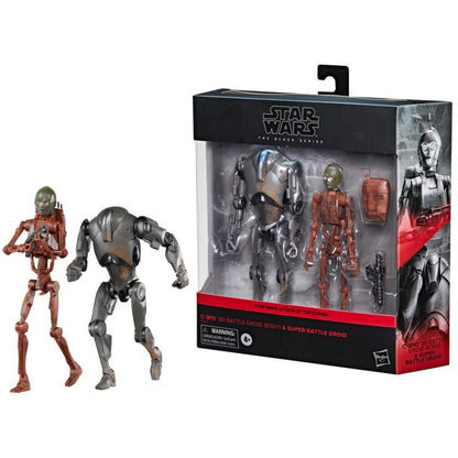 Star Wars Black Series 6 Inch Exclusive Action Figure 2-Pack - Super Battle Droid & C-3PO