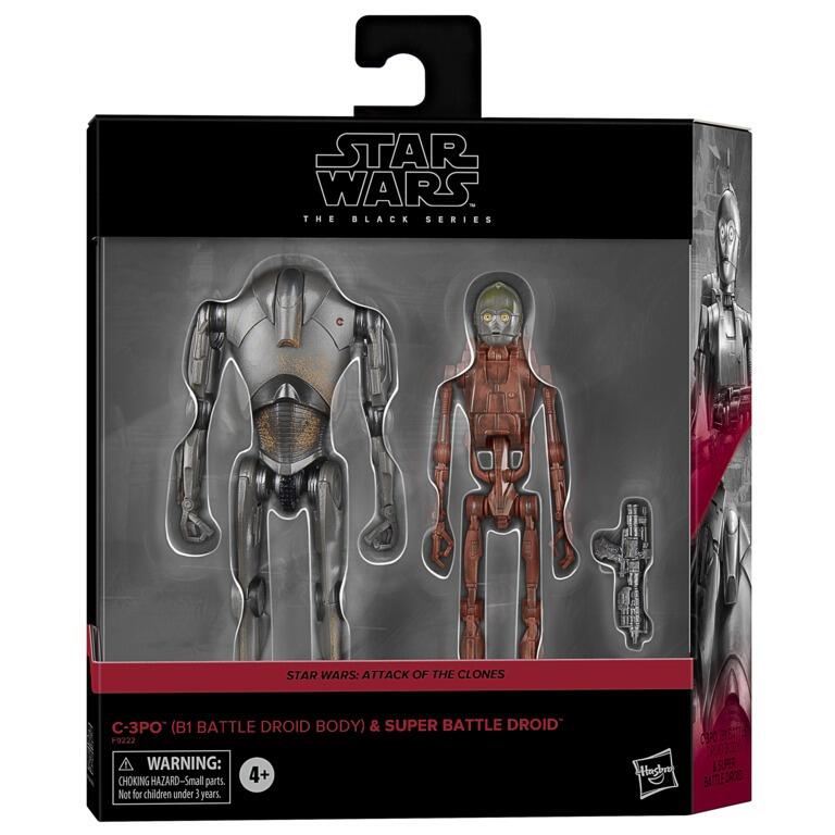 Star Wars Black Series 6 Inch Exclusive Action Figure 2-Pack - Super Battle Droid & C-3PO