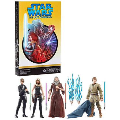 Star Wars Black Series 6 Inch Exclusive Action Figure Last Command 4-Pack - Luke Skywalker, Luuke, Mara Jade & Joruus C'Baoth