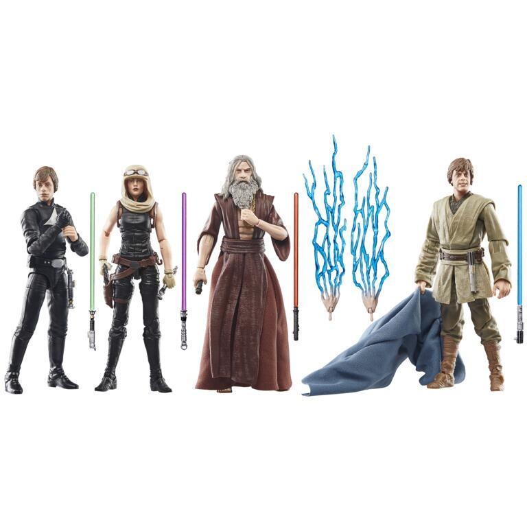 Star Wars Black Series 6 Inch Exclusive Action Figure Last Command 4-Pack - Luke Skywalker, Luuke, Mara Jade & Joruus C'Baoth