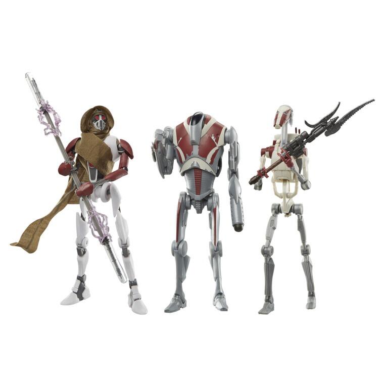 Star Wars Black Series 6 Inch Exclusive Action Figure Multipack - Magnaguard, Super Battle Droid & Battle Droid