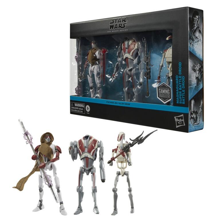 Star Wars Black Series 6 Inch Exclusive Action Figure Multipack - Magnaguard, Super Battle Droid & Battle Droid