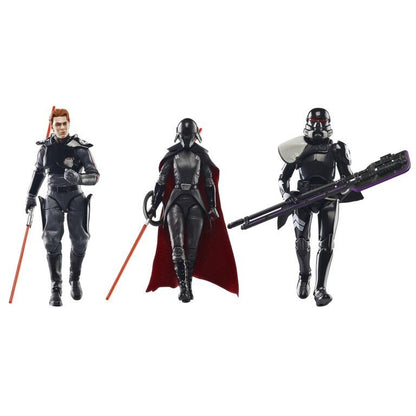 Star Wars Black Series 6 Inch Exclusive Action Figure Multipack - Second Sister, Cal Kestis (Inquisitor Vision) & Purge Trooper (Electrohammer)