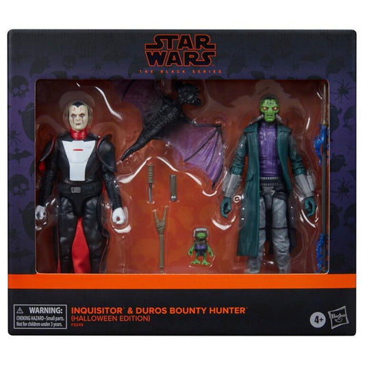 Star Wars Black Series 6 Inch Exclusive Action Figure 2-Pack - Inquisitor & Duros Bounty Hunter (Halloween Edition)