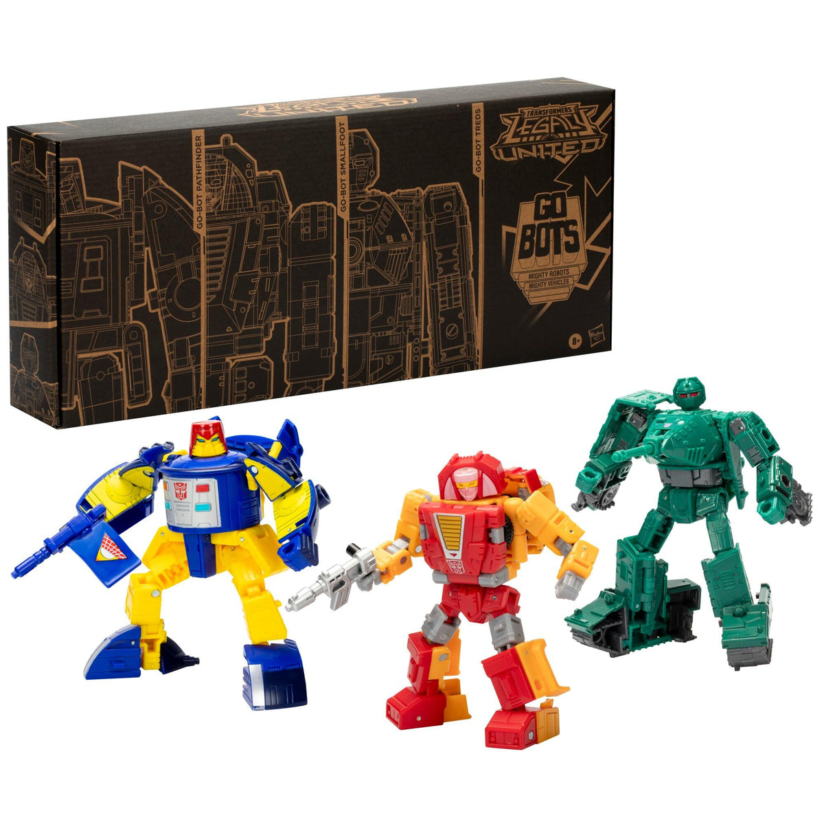Transformers Legacy United Deluxe Class Action Figure 3-Pack - Go-Bot Guardians