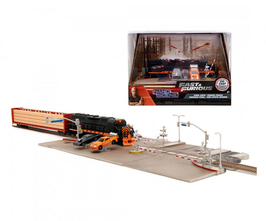Fast and Furious Jada Hollywood Rides Die Cast Nano Scene - Train Scene