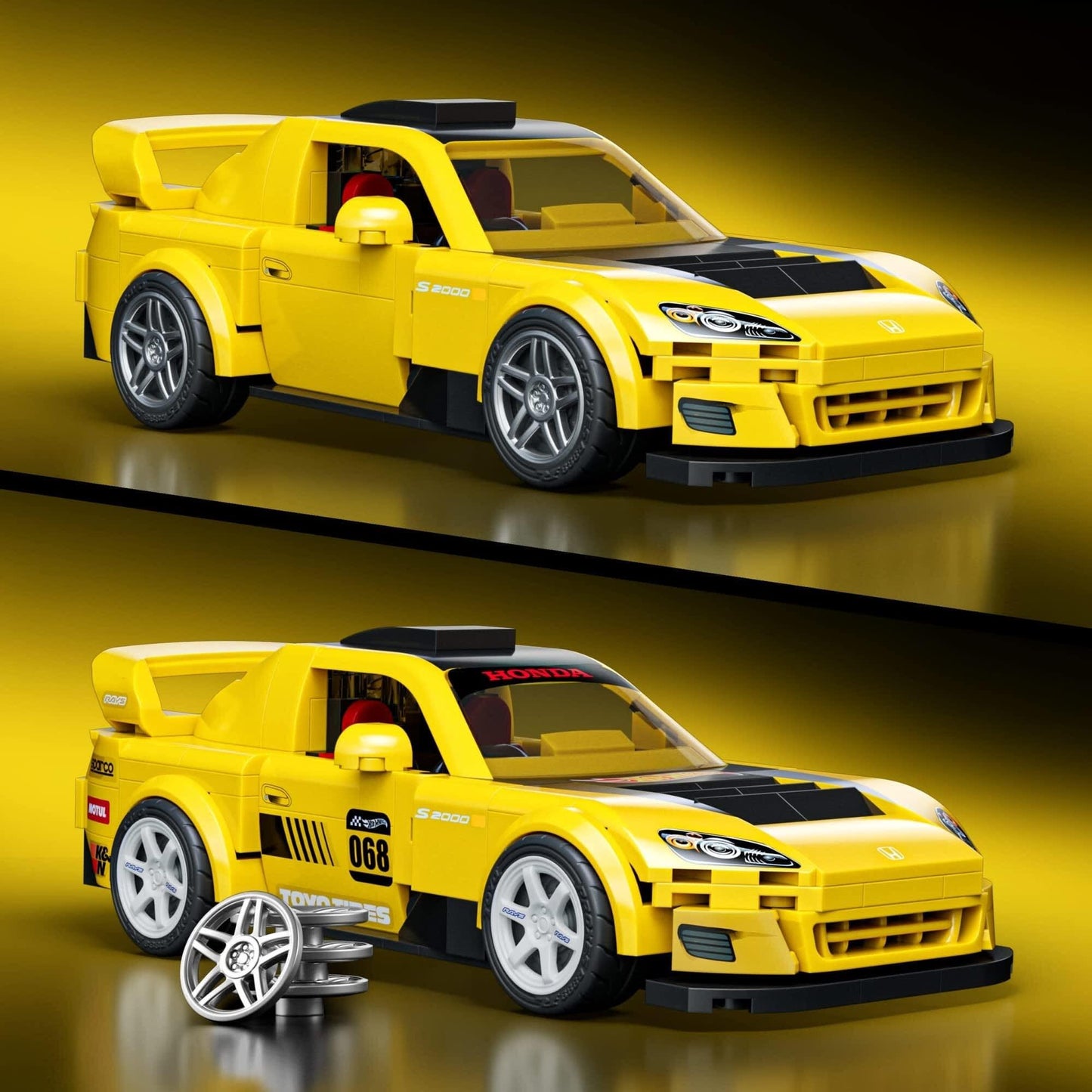 Mattel Brick Shop Hot Wheels 1:32 - '07 Honda S2000