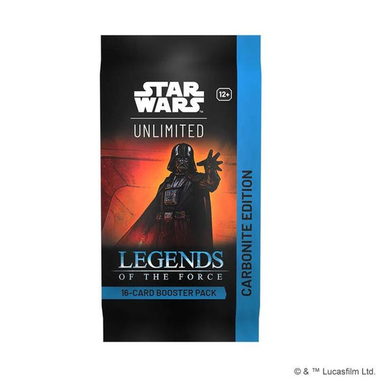 Star Wars: Unlimited Trading Card Game Legends of the Force Spotlight Deck - Carbonite Booster Pack