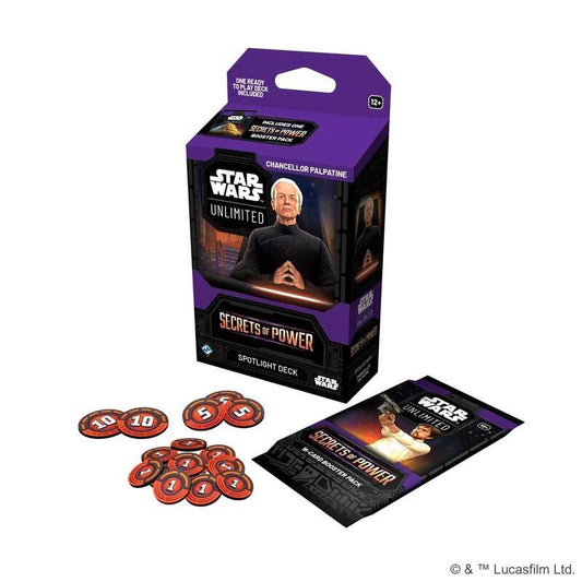 Star Wars: Unlimited Trading Card Game Secrets Of Power Spotlight Deck - Chancellor Palpatine