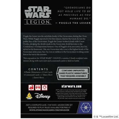 Star Wars: Legion - Poggle the Lesser & Sun Fac Commander Unit Expansion Pack
