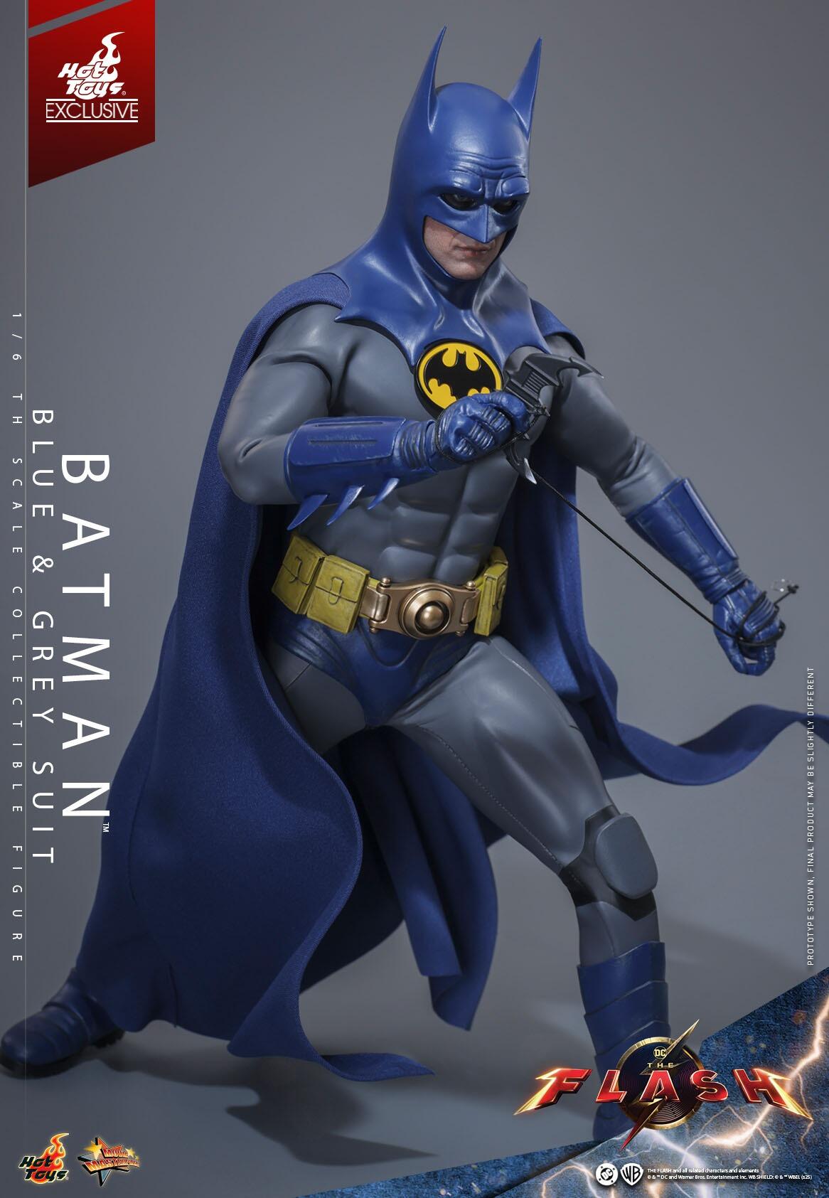 Batman (Blue/Grey Suit)- The Flash Hot Toys Exclusive Collectibles 1/6 Scale Action Figure