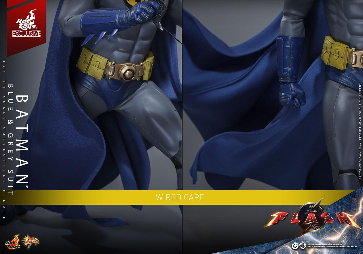 Batman (Blue/Grey Suit)- The Flash Hot Toys Exclusive Collectibles 1/6 Scale Action Figure