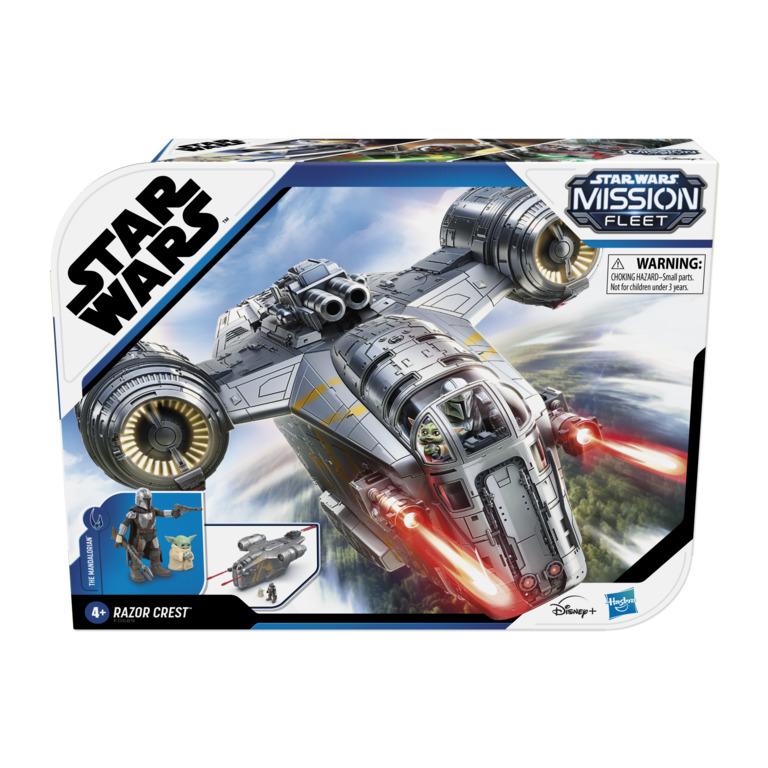 Star Wars Mission Fleet Deluxe Action Figure - Razor Crest with The Mandalorian & The Child