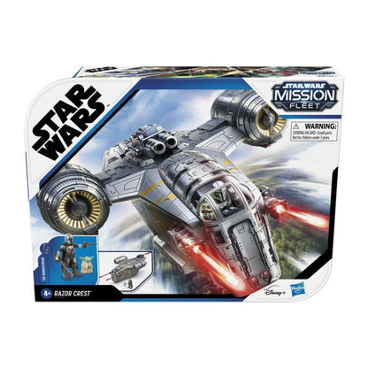 Star Wars Mission Fleet Deluxe Action Figure - Razor Crest with The Mandalorian & The Child