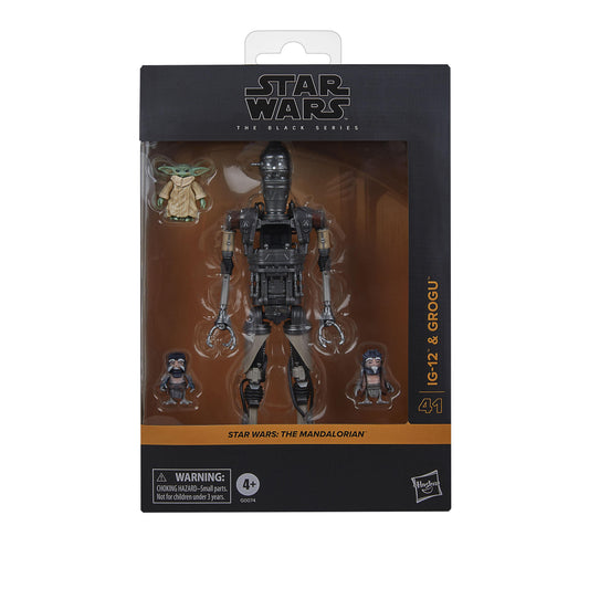 Star Wars Black Series 6 Inch Deluxe Action Figure - IG-12 & Grogu