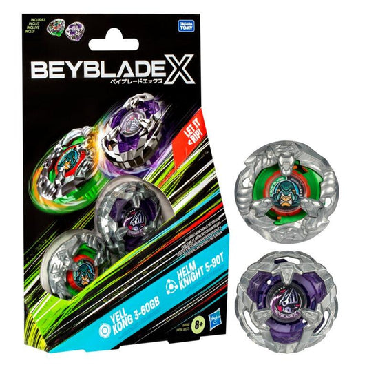 Beyblade X Beyblade Set - Yell Kong 3-60GB & Helm Knight 5-80T