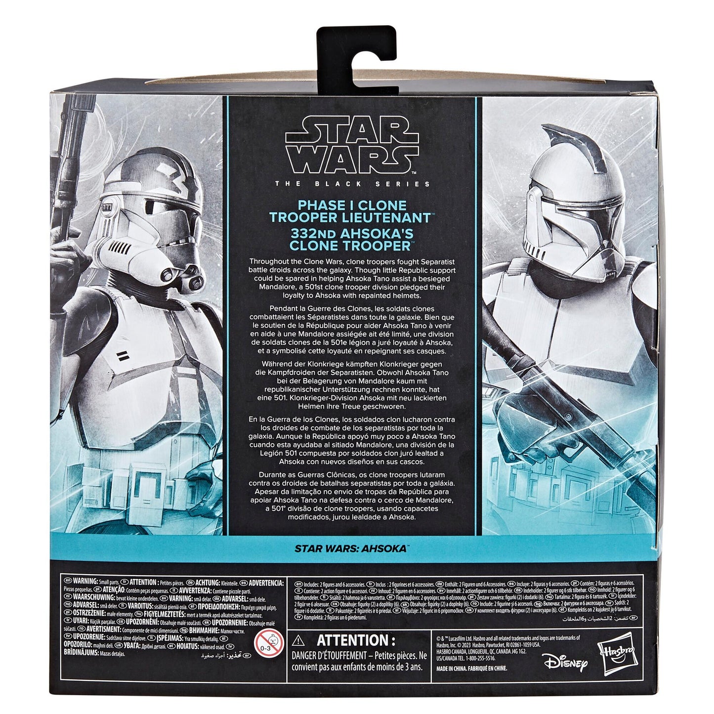 Star Wars Black Series 6 Inch Action Figure Two-Pack - Clone Trooper Lieutenant & 332nd Clone Trooper