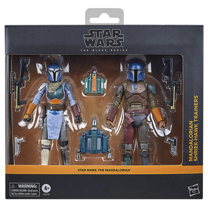 Star Wars Black Series 6 Inch Exclusive Action Figure 2-Pack - Shriek-Hawk Mandalorian Trainers